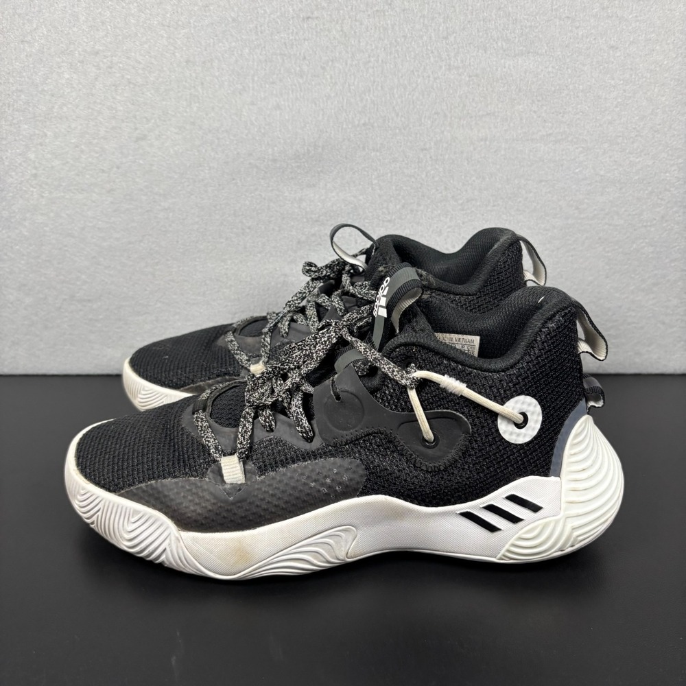 Adidas Harden Stepback 3 Men's Size 6 Black White Basketball‎ Shoes Sneakers